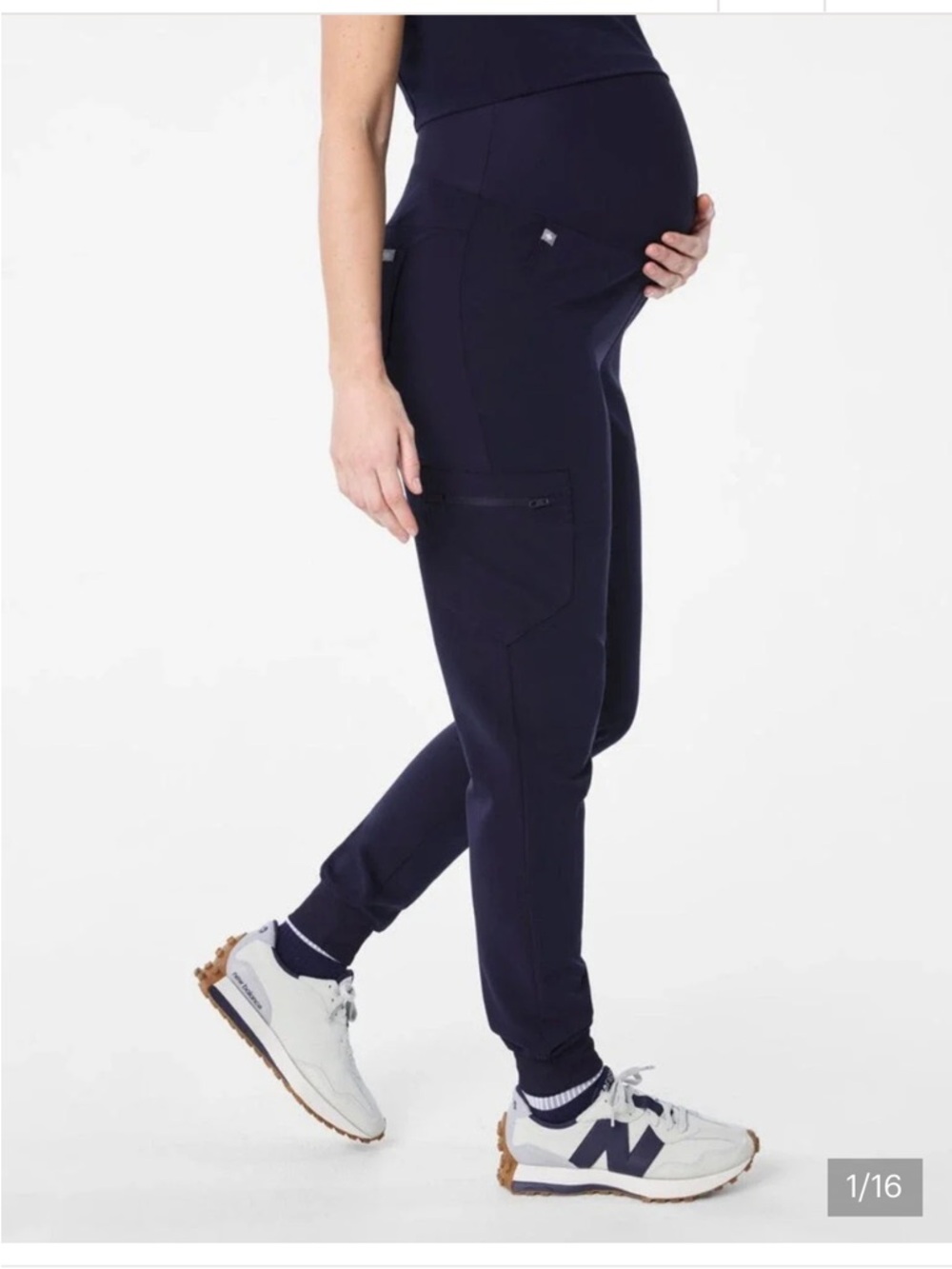 FIGS Maternity Slim Jogger Scrub Pants Navy Blue Size Small